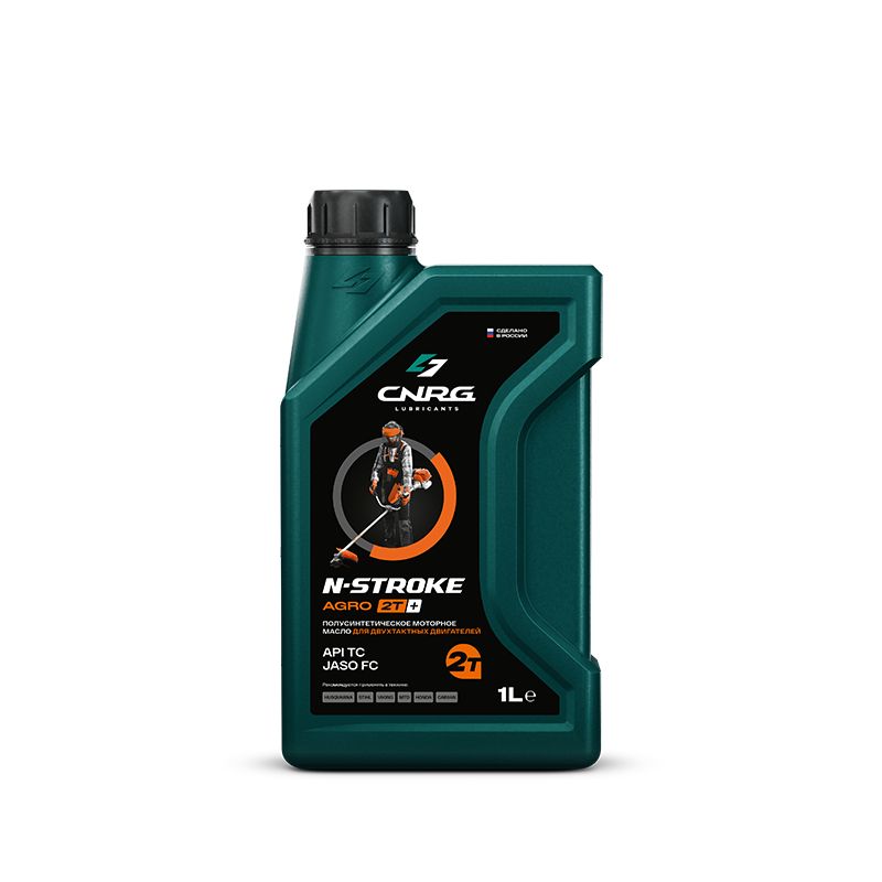 CNRG LUBRICANTS N-Stroke Agro 2T+ Масло моторное, Полусинтетическое, 1 л