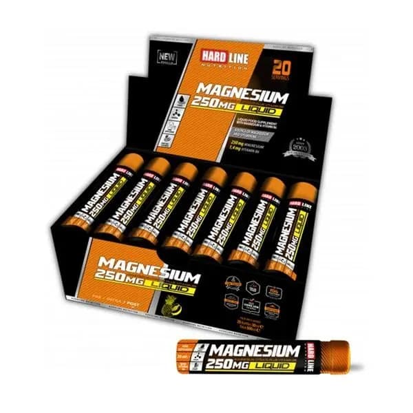Hardline Magnesium Liquid Ананас 250 мг 30 мл 20 шт