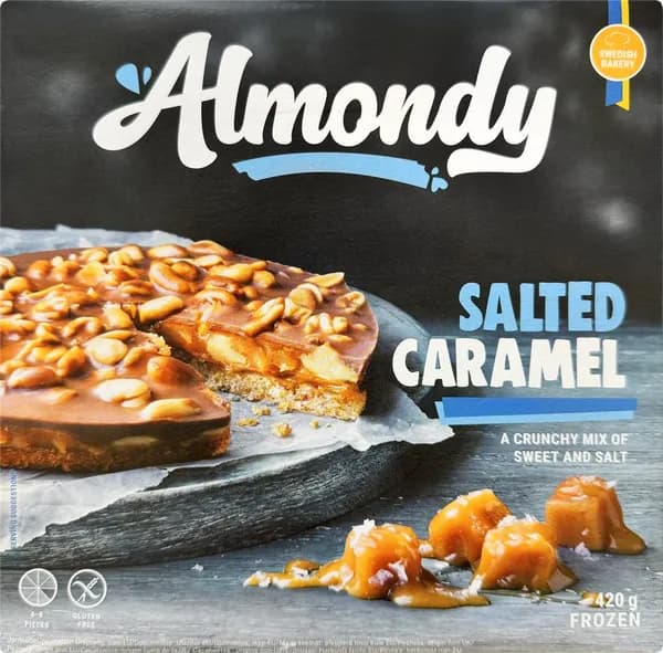 Торт замороженный ALMONDY с соленой карамелью и арахисом, 420г