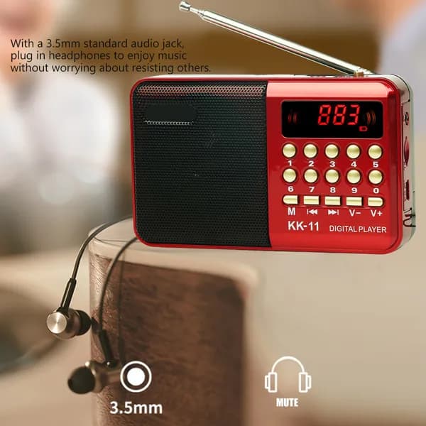 MP3-плеер без диска, красный