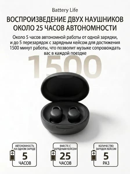 Наушники беспроводные с микрофоном, Bluetooth, USB Type-C, Lightning, черный