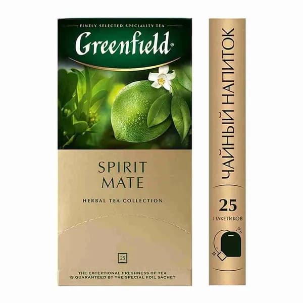 Чай травяной в пакетиках для чашки Greenfield Spirit Mate, 25*1,5 г 6013911