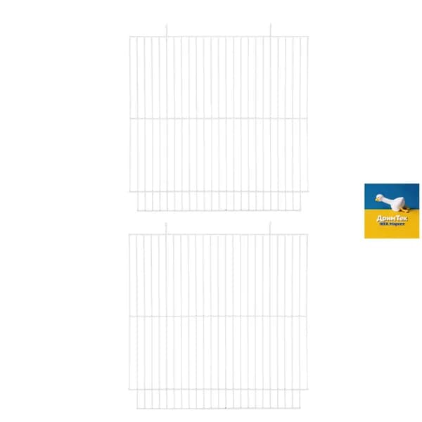 Железная решётка-разделитель для клетки домашних животных, белая, 2 шт, для джунгарских хомячков и кроликов