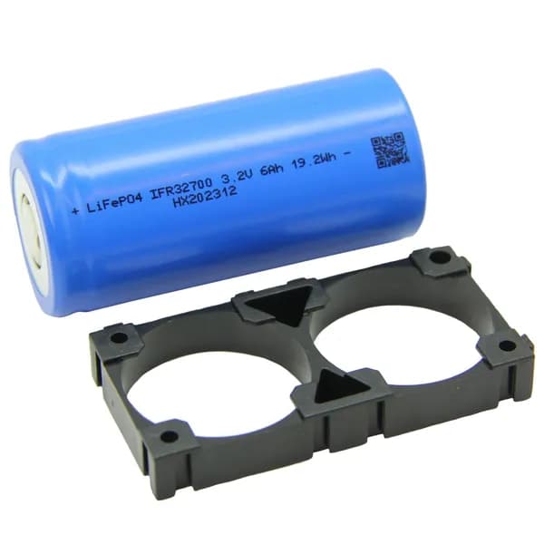 Аккумулятор LiFePO4 32700 6ah 3,2v с холдером 1 штука