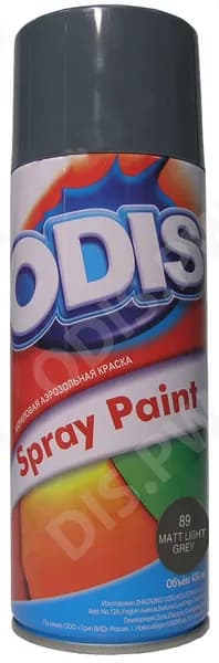 Краска аэрозольная акриловая ODIS 89 грунт серый 450мл