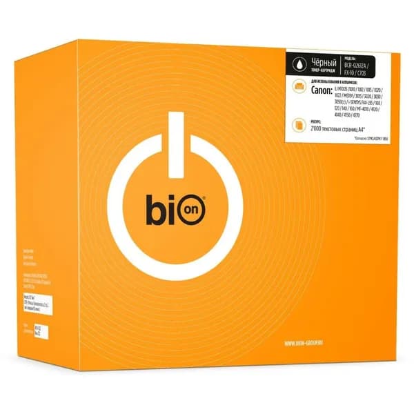 Картридж для принтера Bion, черный, BCR-Q2612A/FX-10/C703
