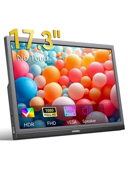JOHNWILL 17.3" Монитор (17.3-inch1920*1080), 1920x1080 Full HD, черный