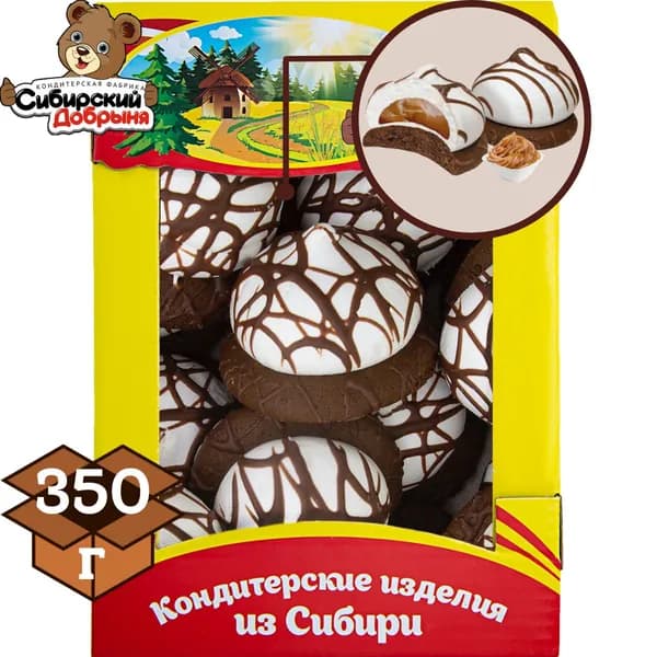 Пирожные ВОЛШЕБНЫЙ МИРАЖ 350 гр / мишка в малиннике / Сибирский добрыня