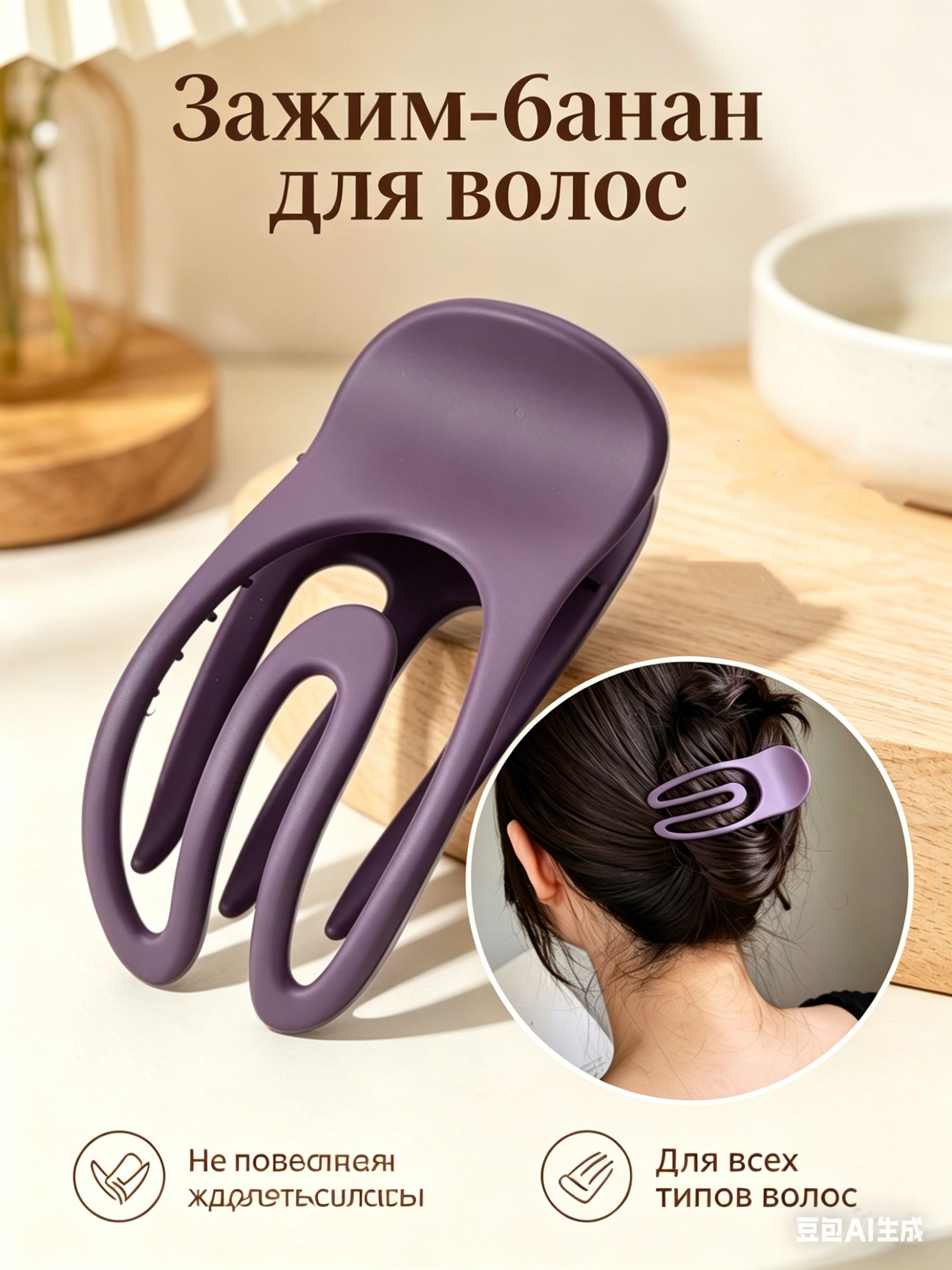 Заколка для волос 1 шт.