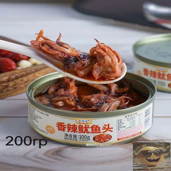 Китайский ресторан "Острая головка кальмара &100г*2 банки