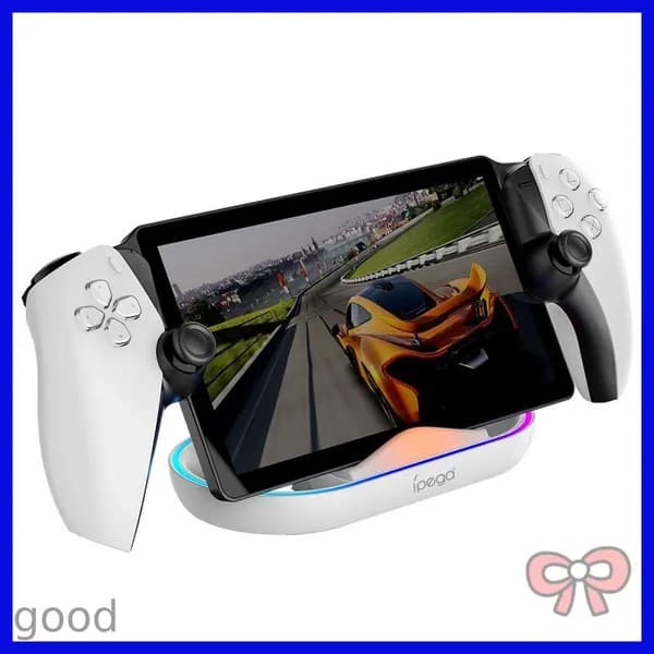 Зарядная док-станция с подсветкой RGB подставка зарядным кабелем для Sony PlayStation Portal Портал PS5