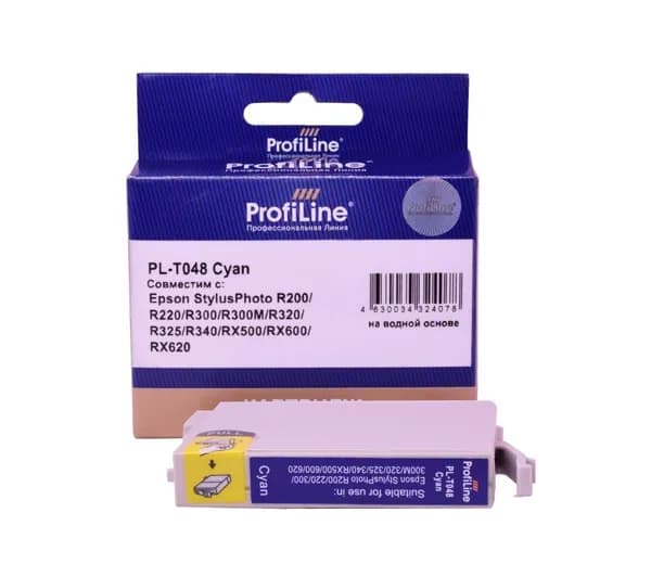 Струйный картридж ProfiLine T0482 для принтеров Epson Stylus Photo R200, R220, R300 13 мл голубой