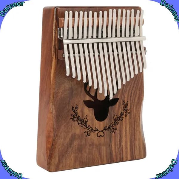Пианино для пальцев Kalimba, 17 ключей, портативный музыкальный инструмент для начинающих