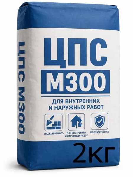 Цементно-песчаная смесь М300 2кг