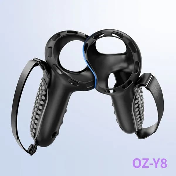 Силиконовый чехол для Quest 3S/3, чёрно-серый, антискользящий