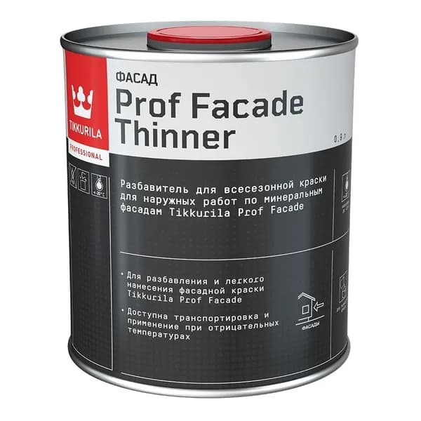 Растворитель Tikkurila / Tikkivala Prof Facade Thinner (1л)