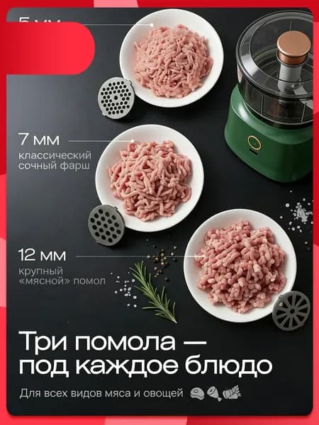 Коммерческий мясорезка, нержавеющая сталь, автоматическая шинковка, овощерезка, маленькая электрическая мясорубка для домашнего использования,