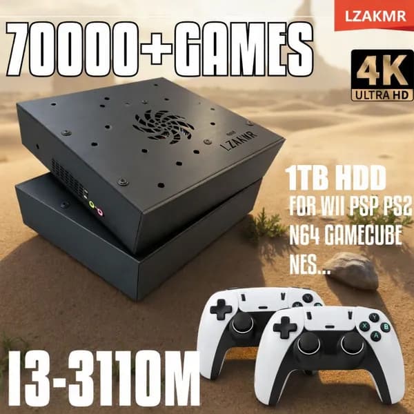 Игровая консоль 1TB X8 Retro с 70000+ играми для Wii PS2 DC PSP GAMECUBE Plug-and-Play на ТВ Windows 11 Детский подарок