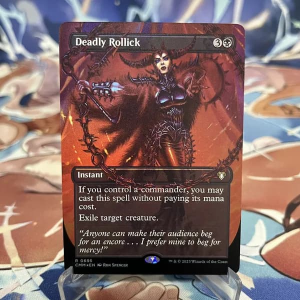 Магия сбора прокси-карт Высококачественные нефольговые карты Deadly Rollick CMM#695 foil