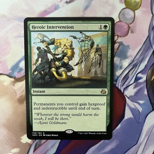 Кастомные прокси-карты высокого качества, MTG PROXY CARDS фойловые карты не, стандартный размер Heroic Intervention 109