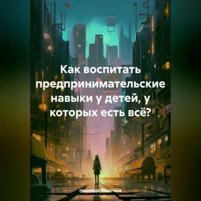 Как воспитать предпринимательские навыки у детей, у которых есть всё? | Надежда Левагина | Электронная аудиокнига