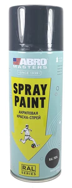 ABRO MASTERS SP-RAL-7024-RE краска-спрей акриловая, графитовый серый, 226 г.