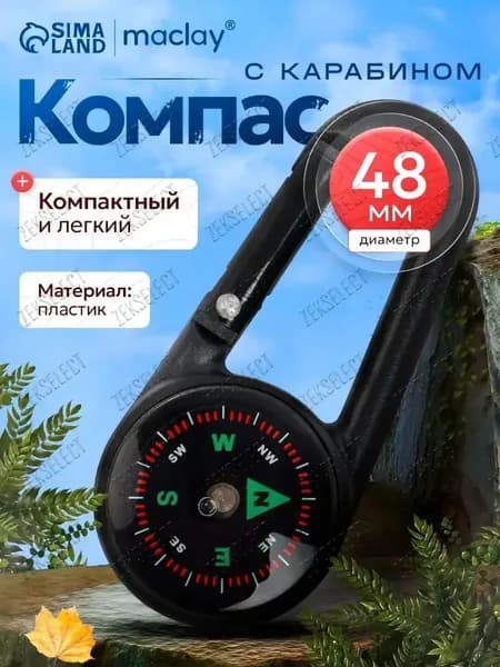 Качественный компасбрелок с карабином