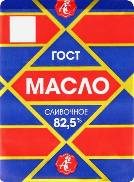 Масло сливочное АЗБУКА СЫРА Традиционное 82,5%, без змж, 180г