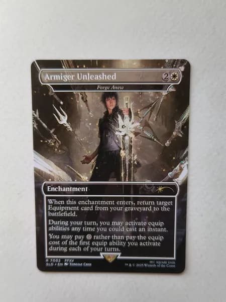 Портативные карты MTG Настройка и прокси Высокое качество без фольги Армигер Unleashed 7002