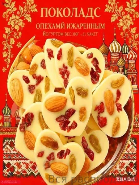 Снижение цен и специальные предложенияЛегкий шоколад с орехами и йогуртом 20 штука, 200 грамм