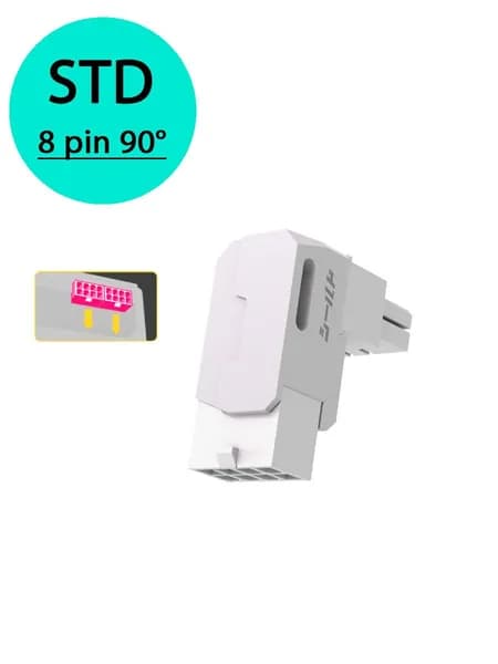 ATX адаптер для видеокарты 8pin угол 90 градусов STD