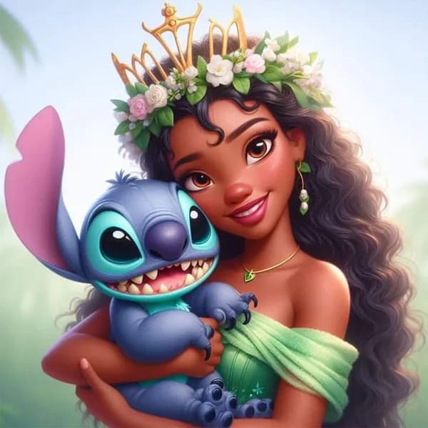 Диамантная картина Стич Disney, 30 30 см, DIY-набор с акриловыми стразами
