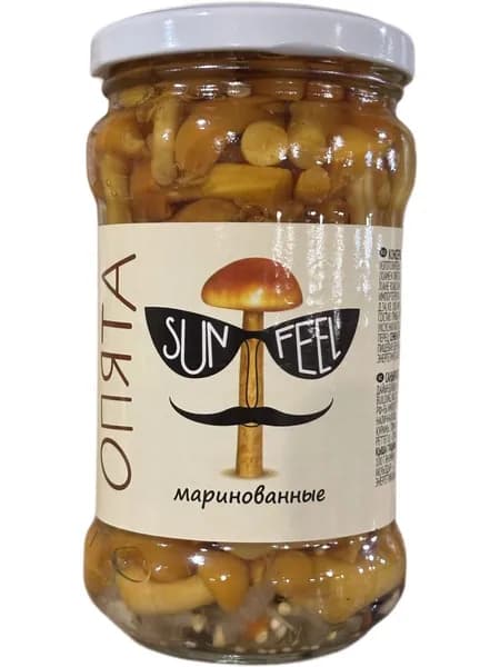 6шт: Опята маринованные SUNFEEL Китай, 314мл ст/.б.