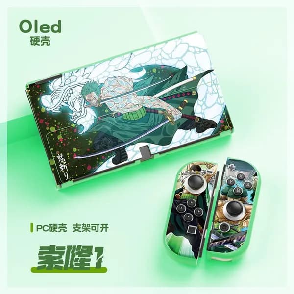 Чехол для Switch OLED One Piece с жестким корпусом, окрашенный узор, защитный , разделенный жесткий корпус