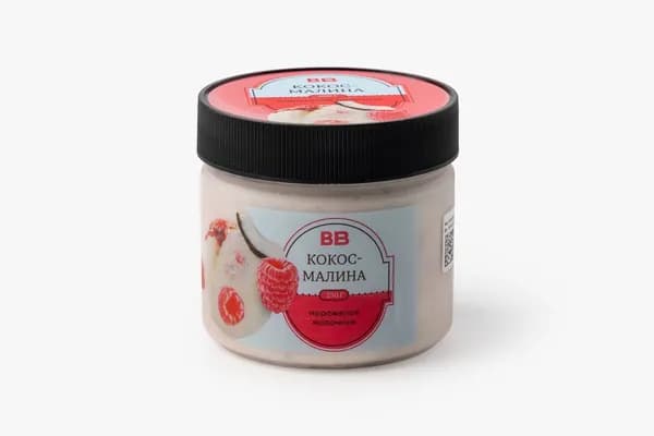 Мороженое молочное "Кокос-малина", 250 г