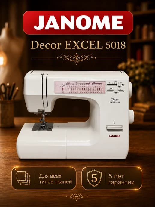 Швейная машинка электрическая Decor Excel 5018 для дома