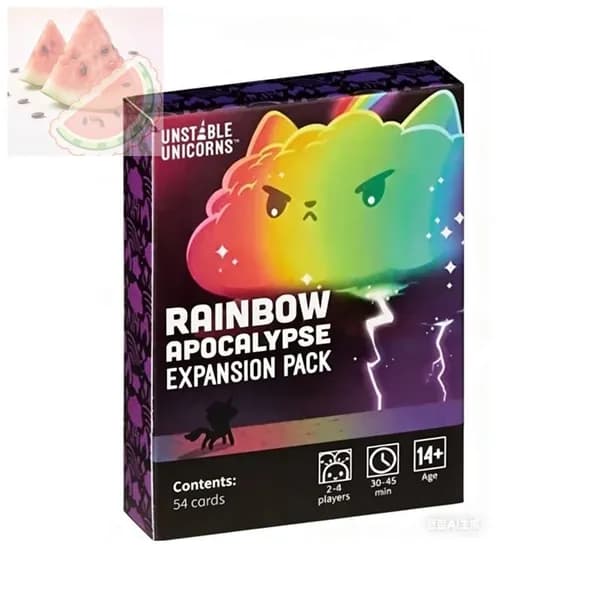 Unstable Unicorns Rainbow ExpansionНестабильные Единороги Стратегическая Карточная Игра Для Вечеринок И Развлечений