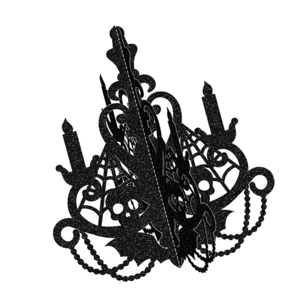3D бумажные держатели для свечей на Хэллоуин, украшения для стен в виде канделябров, - 35cm
