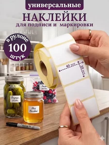 Этикетка для банок, бутылок