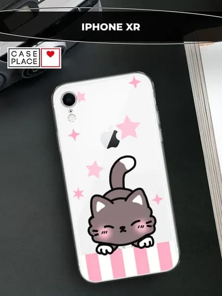 Чехол на iPhone XR с котом