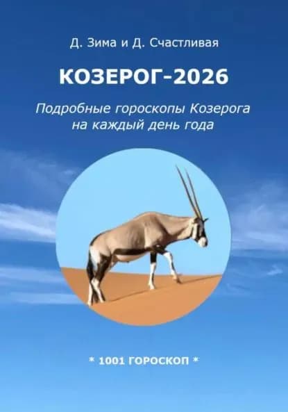 Козерог-2026: Подробные гороскопы Козерога на каждый день года | Диана Счастливая, Зима Дмитрий | Электронная книга