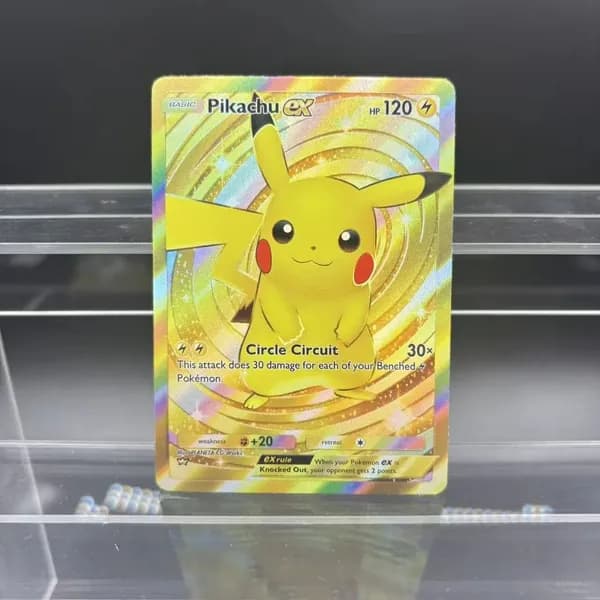 Одиночные самодельные карты TCG Pocket с персонажами аниме: Чарзард, Пикачу, Мьюту, Иви ex. Классическая игровая коллекционная карта, подарочная игрушка