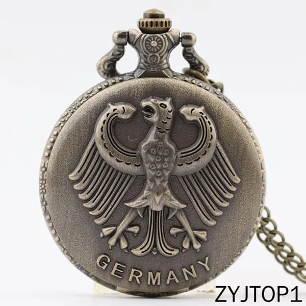Карманные часы с орлом Replica Antique Flip (винтажные, в стиле ретро, подарок из Германии)
