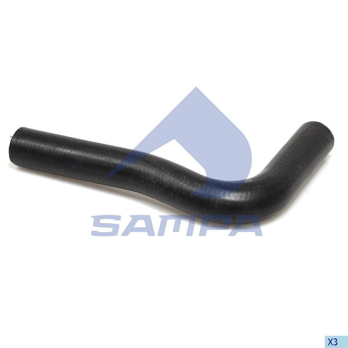 Патрубок радиатора P/G/R D9/11/12/13 Sampa 040.359