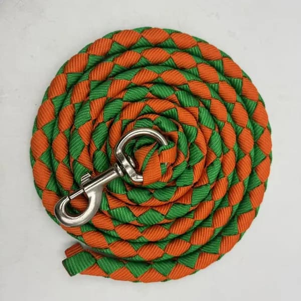 Чумбур для лошади 2 3 м, многоцветный, прочный с карабином