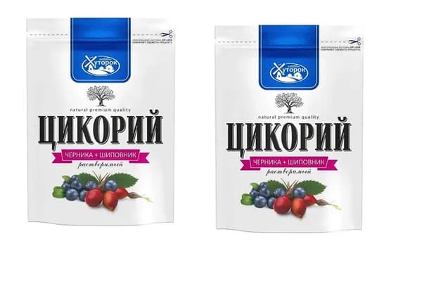 Бабушкин Хуторок Цикорий с черникой и шиповником растворимый, 100г , 2 шт