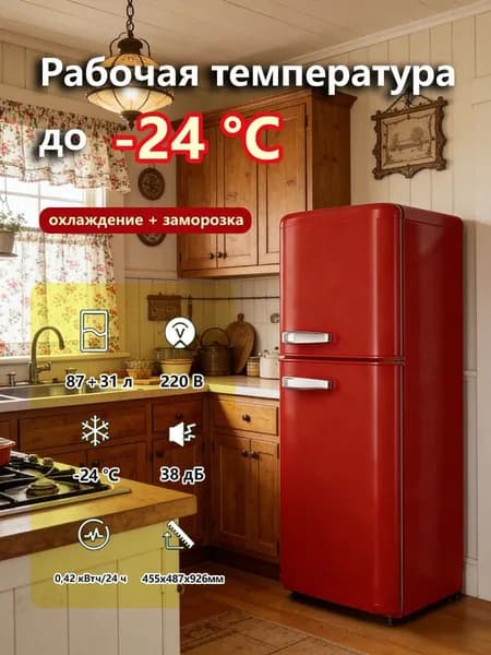 Морозильная камера 651993738-10827, красный
