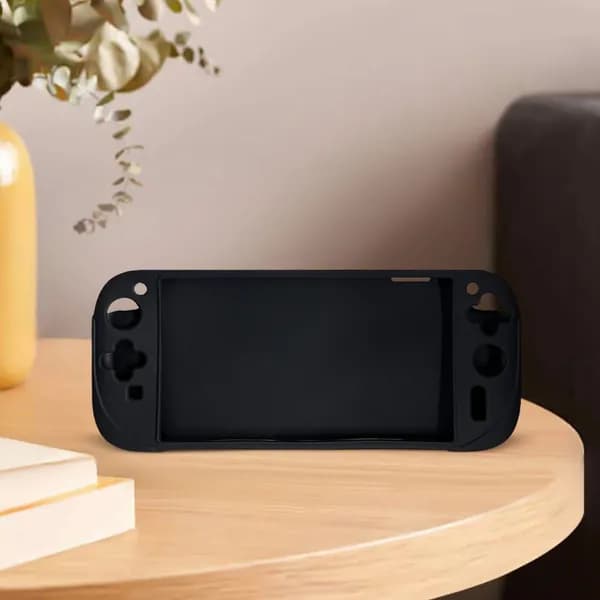 Силиконовый чехол для Nintendo Switch 2, полное покрытие, защита от царапин и падений, чёрный