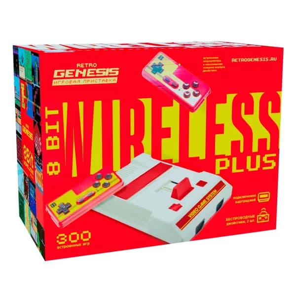 Игровая приставка Retro Genesis 8 Bit Wireless Plus (300 игр)