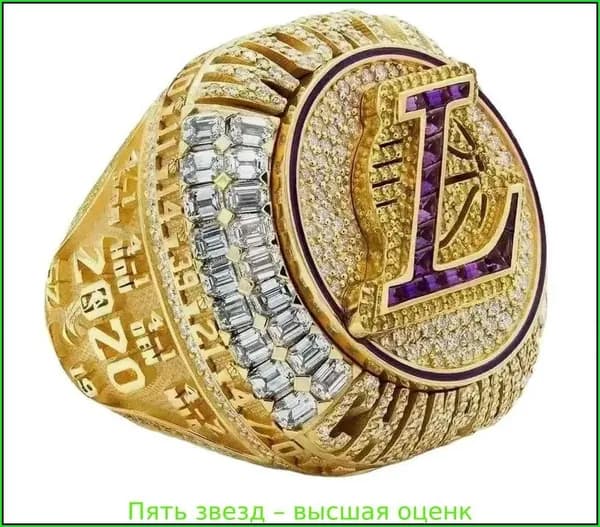 2020 Лос-Анджелес Лейкерс Кольца чемпионата NBA Коллекционные